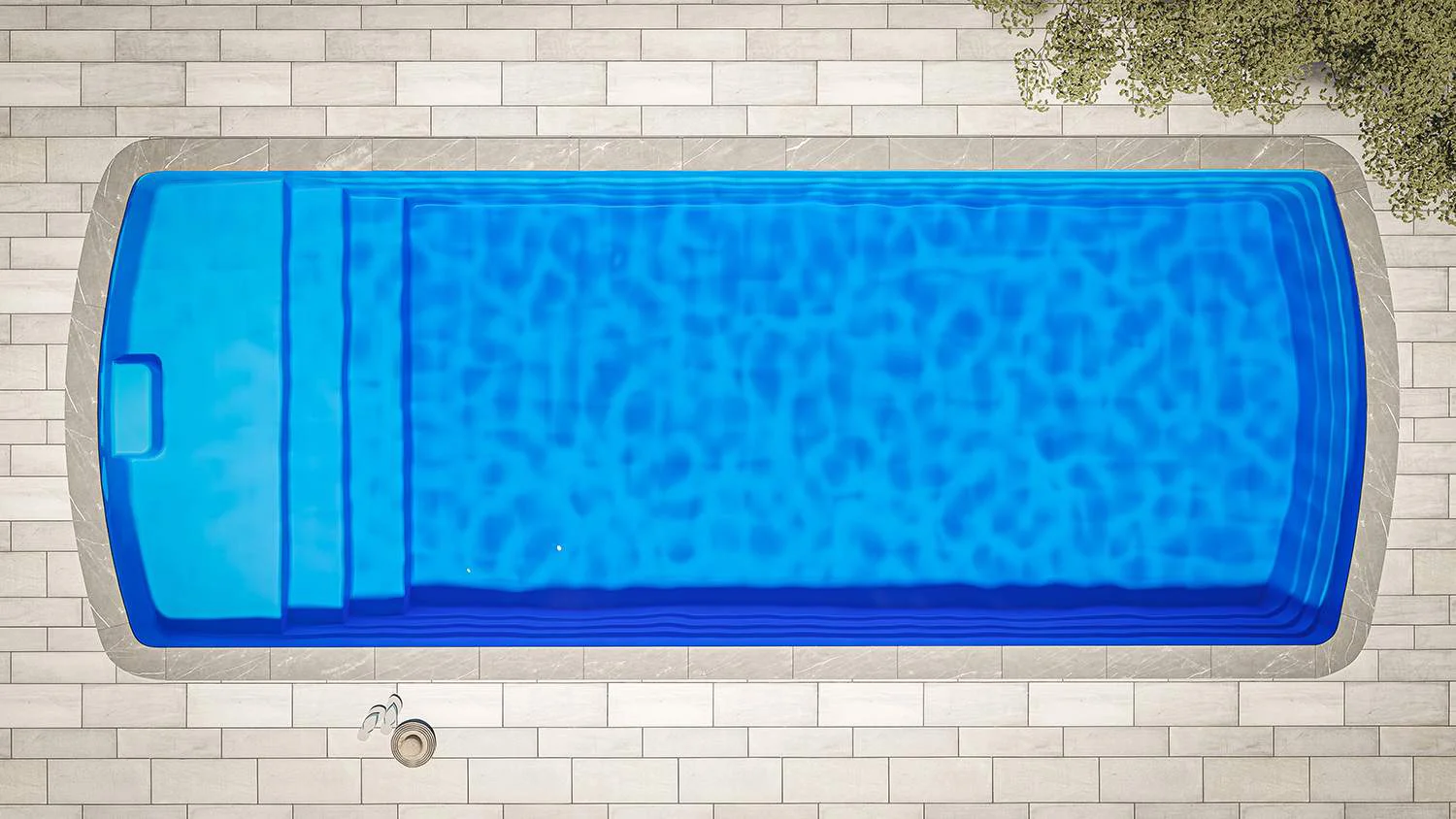 Piscina Granitada Azul