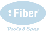 Logomarca Fiber piscinas e spas mobile